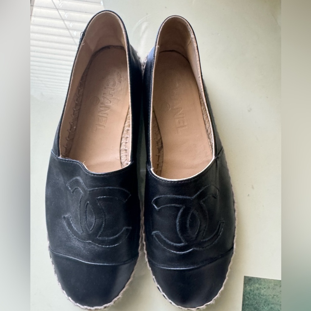 Chanel Espadrilles Black Size 38